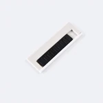 White drawing board support piece with a black ribbed insert shown separately