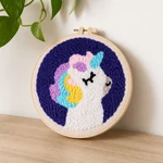 Completed unicorn pattern 3 displayed at home as a DIY project example.