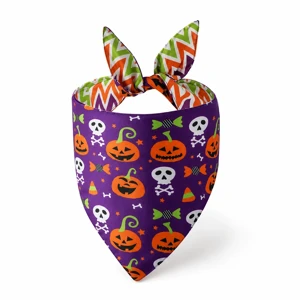 Pañuelo reversible de Halloween para perros GorisPet