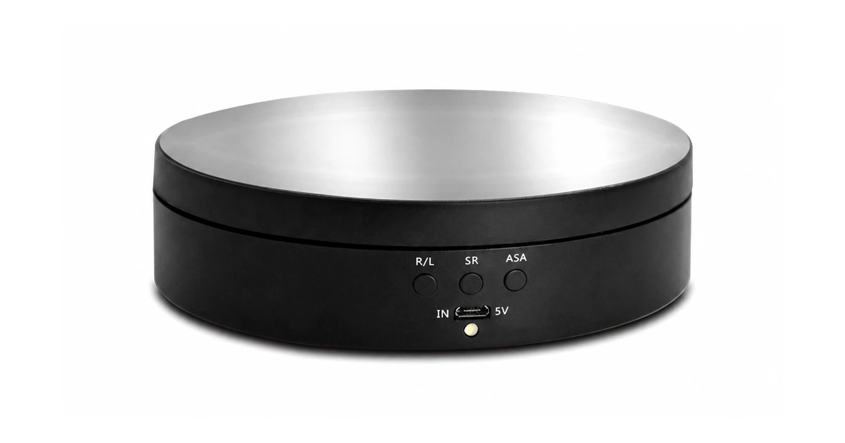 Electric Rotating Display Stand: 13.8 cm Size and Power Checks