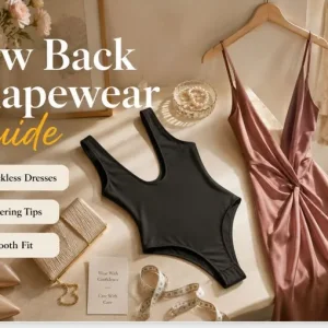 Guía de body moldeador de espalda baja para vestidos abiertos, bodas y capas