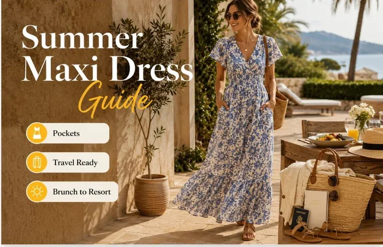 Sommer-Maxikleid mit Taschen: Ratgeber für Reise, Brunch und Resort-Tage