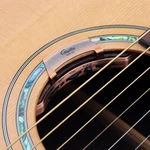 GGP-01 controller mounted at the inside edge of an acoustic guitar soundhole.