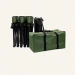 Camping-Set mit Klapptisch und sechs Stühlen
