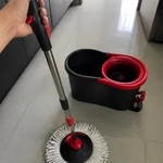 Spin-Mop-Eimer-Set mit Mikrofaser-Mopp für Bodenreinigung