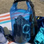 Bolsa Seca Transparente Roll Top para Playa Kayak y Viaje