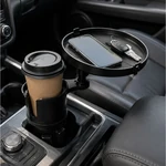 Verstellbares Auto-Getränkehalter-Tablett mit 360° Drehfunktion