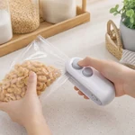 Mini sellador USB recargable para bolsas con cortador
