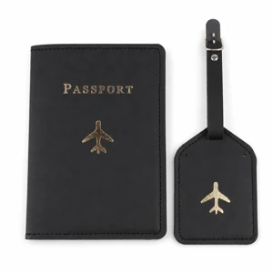 Cowherd Airplane Passport Cover and Luggage Tag Set – 10 Colors