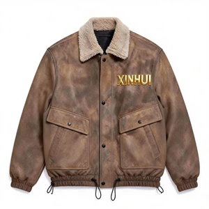 Brown XINHUI jacket in the original color-option photo