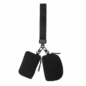 Nylon Dual Pouch Wristlet Set, 6 Colors