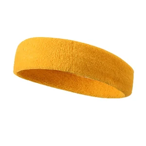 Color 1: yellow plain terry headband