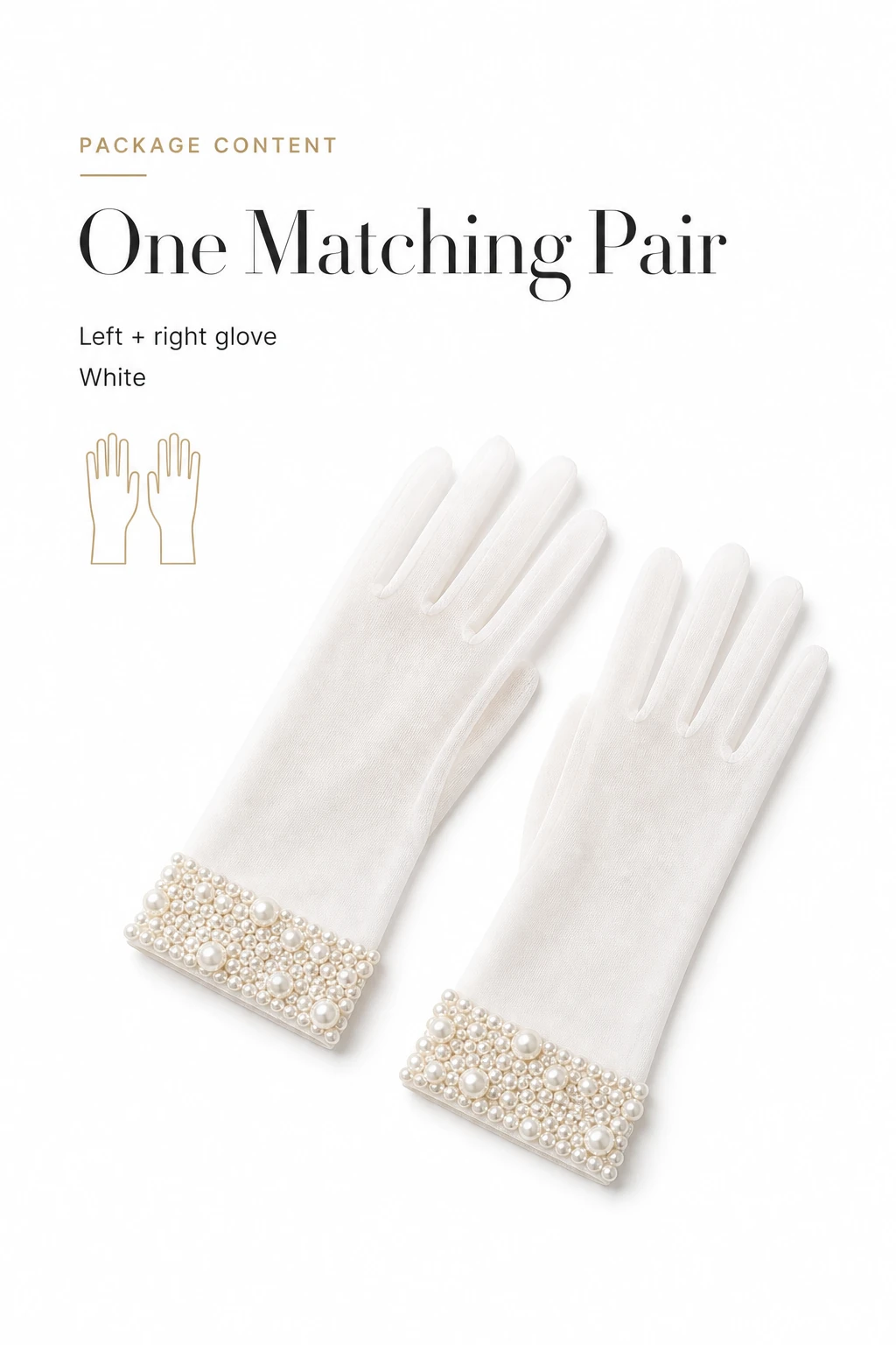 One white left-and-right pair shown together