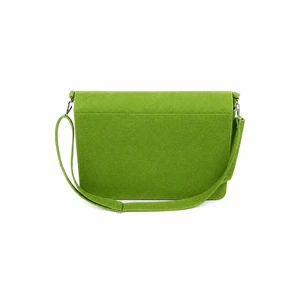 Felt Document Shoulder Bag with Removable Strap