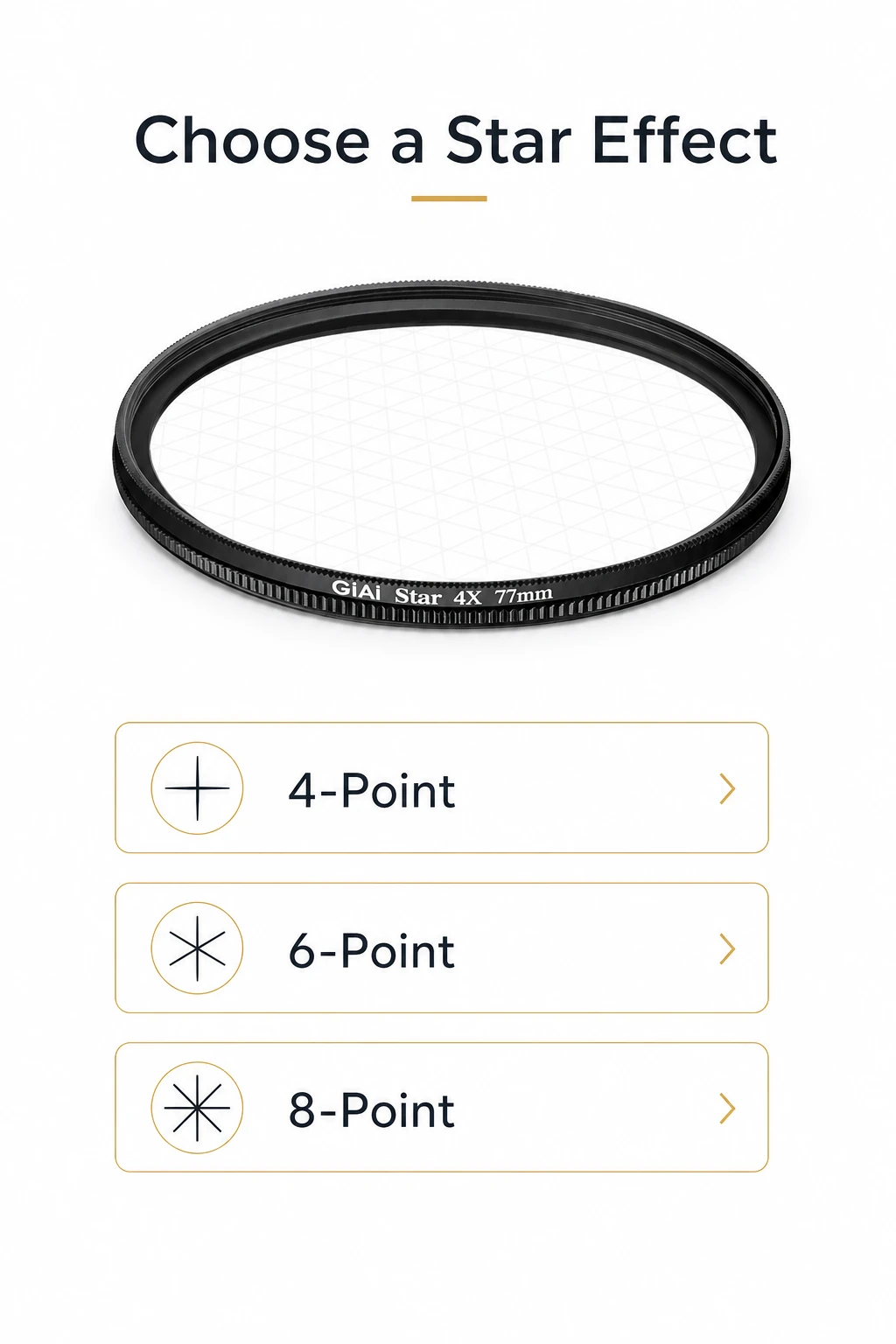 Single filter beside 4-, 6- and 8-point choice labels