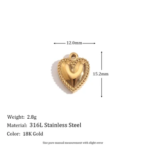 Breloques dorées à l’or 18K pour bijoux