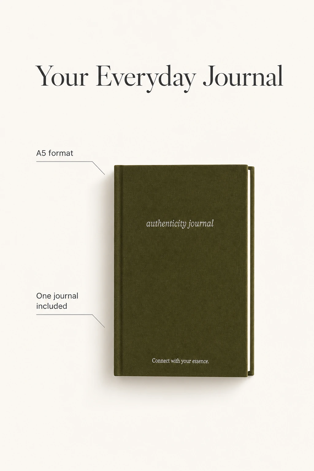 A5 journal format and one-notebook contents