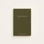 A5 Guided Journal with Olive Green Cloth Cover