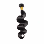 Echthaar-Tressenbündel in Body Wave mit lockerem S-förmigem Schwung