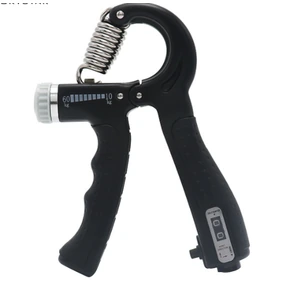 Black gripper with spring, wheel and built-in counter