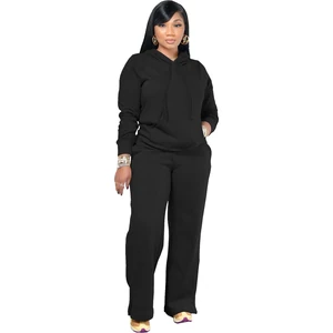 Conjunto de sudadera y pantalón amplio para mujer