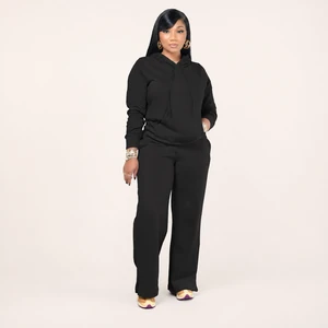 Damen-Set mit Hoodie und weiter Hose