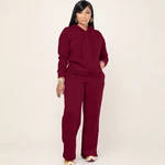 Conjunto de sudadera y pantalón amplio para mujer