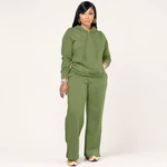 Conjunto de sudadera y pantalón amplio para mujer