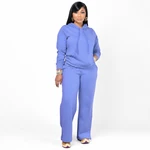 Conjunto de sudadera y pantalón amplio para mujer