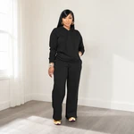 Conjunto de sudadera y pantalón amplio para mujer