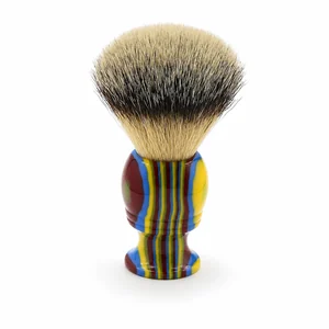 Brocha de afeitar JDK de fibra sintética con mango de resina