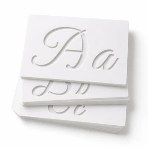 Joyart Reusable Letter and Number Stencil Set, 40 Sheets