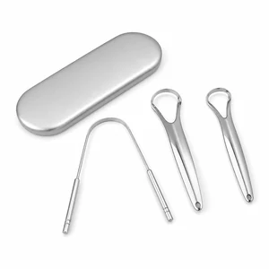 Set de raspadores linguales de acero inoxidable Joycare, 3 piezas