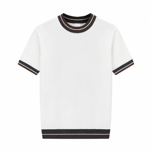 Men’s Contrast-Trim Short-Sleeve Knit Top