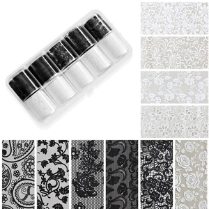 Foil per Unghie Effetto Pizzo – 10 Rotoli
