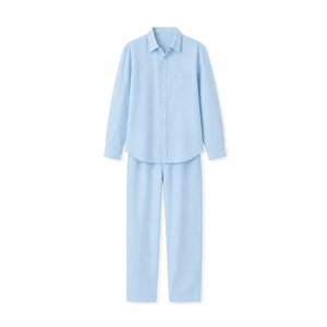 Completo uomo camicia e pantaloni in cotone – 2 tipi di colletto