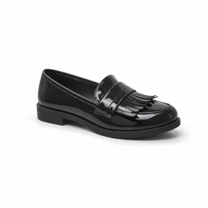 Women’s Glossy Fringe Loafers – Five Colors