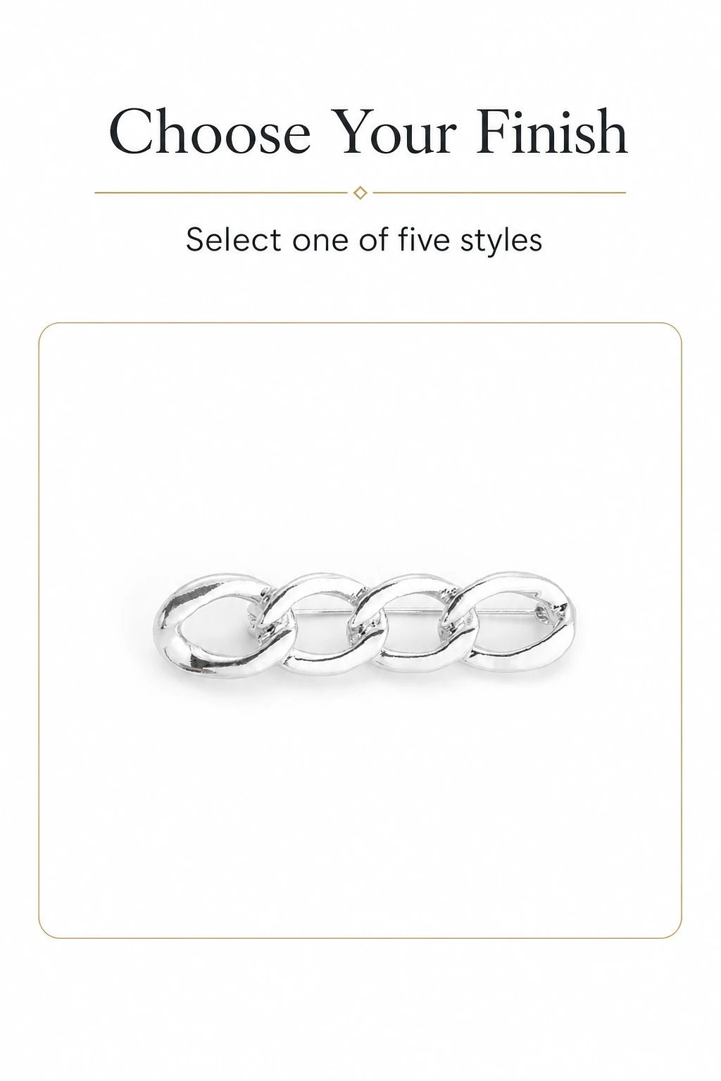 One silver example beside the five-style selection text