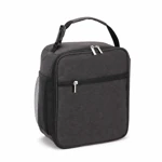Bolsa gris oscura con asa corta y dos tiradores principales