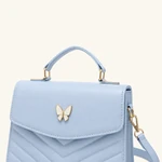 Mini borsa trapuntata in PU con farfalla