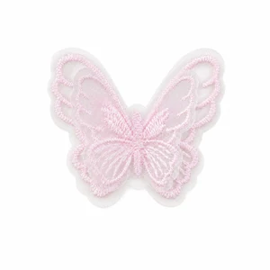 Double-Layer Organza Butterfly Appliqué, 12 Colors