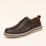 Scarpe in pelle con lacci – Nero e Marrone
