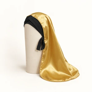 Gorro largo de satén Sexy Lady para trenzas con banda para atar