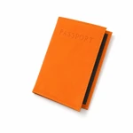 Orange cover lying diagonally with stitched edge visible