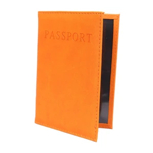 Peerless Craft passport cover in pictured color, option A · Orange
