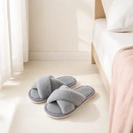 Women’s Plush Cross-Strap Slippers – Seven Colors