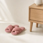 Women’s Plush Cross-Strap Slippers – Seven Colors