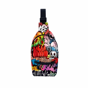Printed Sling Chest Bag with Adjustable Strap