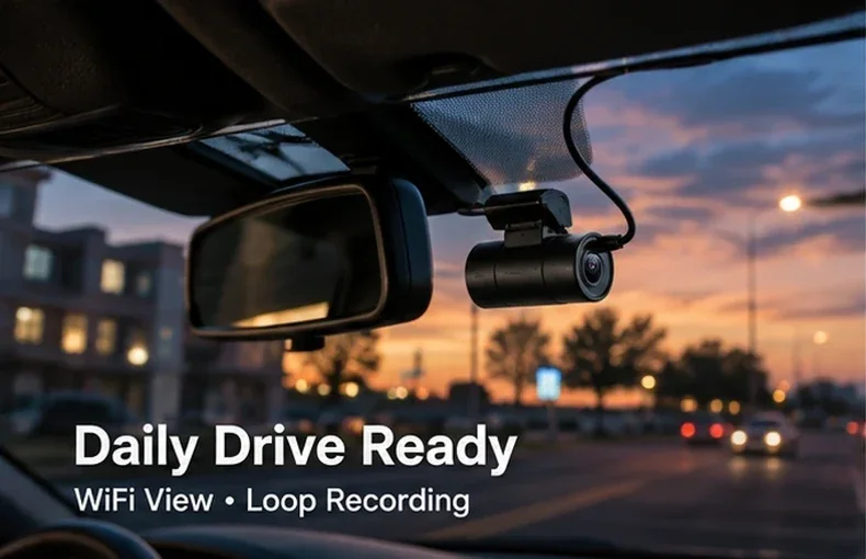 1080P WiFi Dash Camera Guide for Daily Driving, Night Vision and Loop Recording
