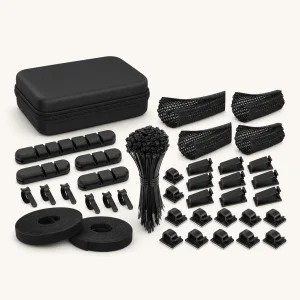 139-teiliges Kabelmanagement-Organizer-Set für Schreibtisch
